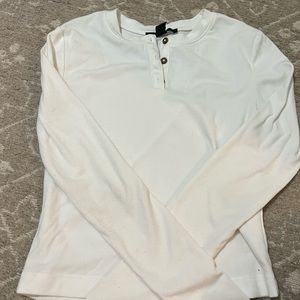 White fitted long sleeve